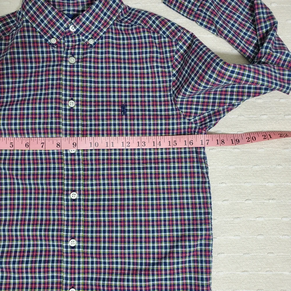Ralph‎ Lauren Kids Plaid Button-down Long Sleeve Shirt. Size: M (10-12)